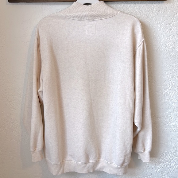 Aerie - Embroidered Mock Neck Oversized Sweater - Picture 6 of 9